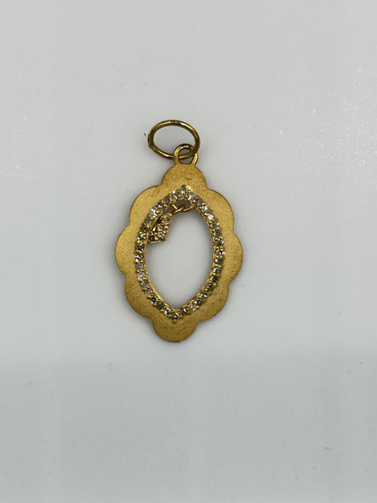 14k Solid Gold Diamond Pendants