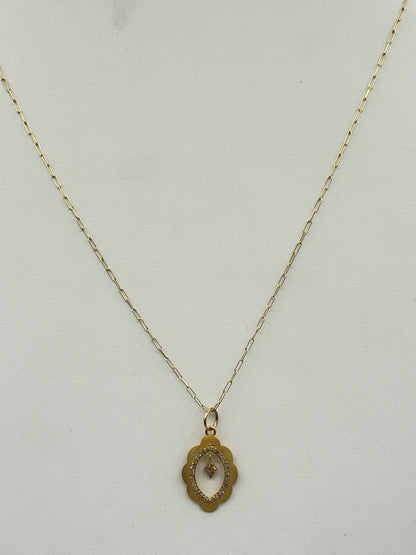 14k Solid Gold Diamond Pendants