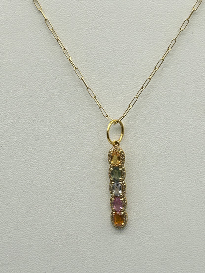 14k Solid Gold Diamond Pendants