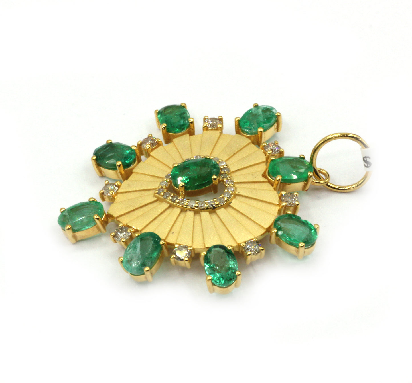 Heart 14k Solid Gold Diamond Pendants.