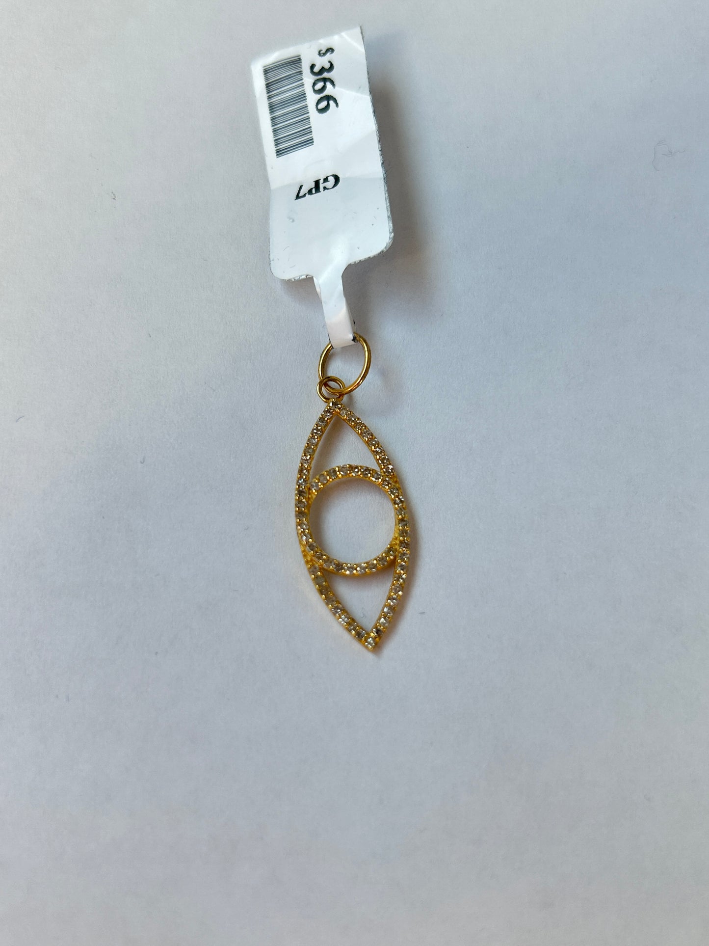 Evil Eye 14k Solid Gold Diamond Pendants