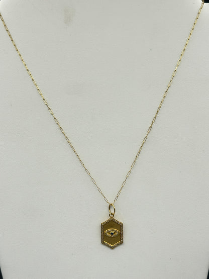 14k Solid Gold Diamond Pendants