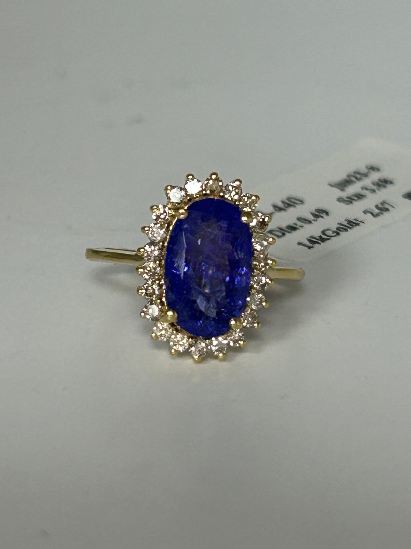 Oval Shape 14k Solid Gold Diamond Rings