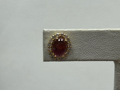 14k Solid Gold Diamond Earring