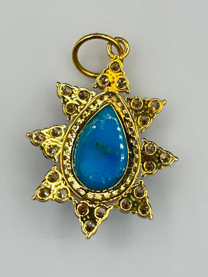 14k Solid Gold Diamond Pendants