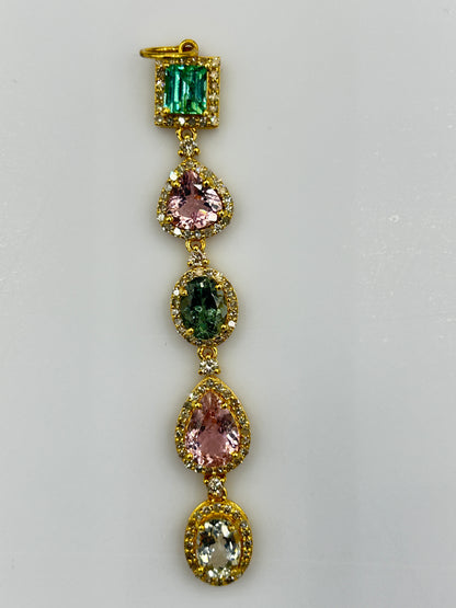 14k Solid Gold Diamond Pendants