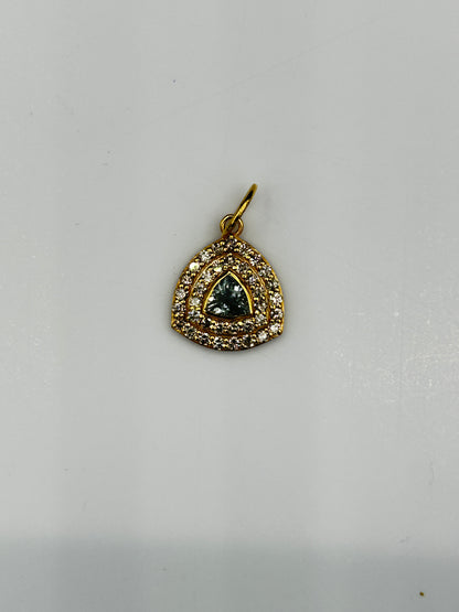 14k Solid Gold Diamond Pendants