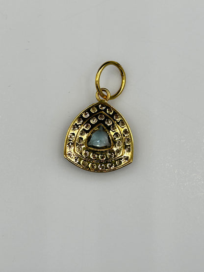 14k Solid Gold Diamond Pendants