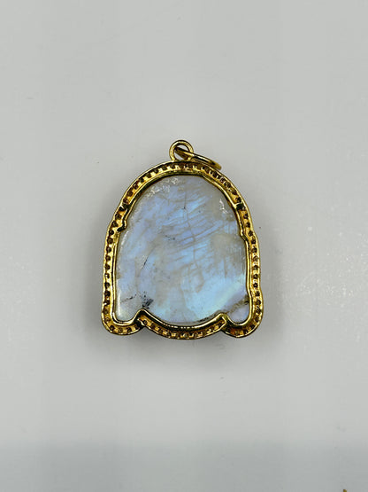 Buddha 14k Solid Gold Diamond Pendants