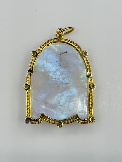 Buddha 14k Solid Gold Diamond Pendants