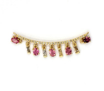 14k Solid Gold Diamond Pendants.