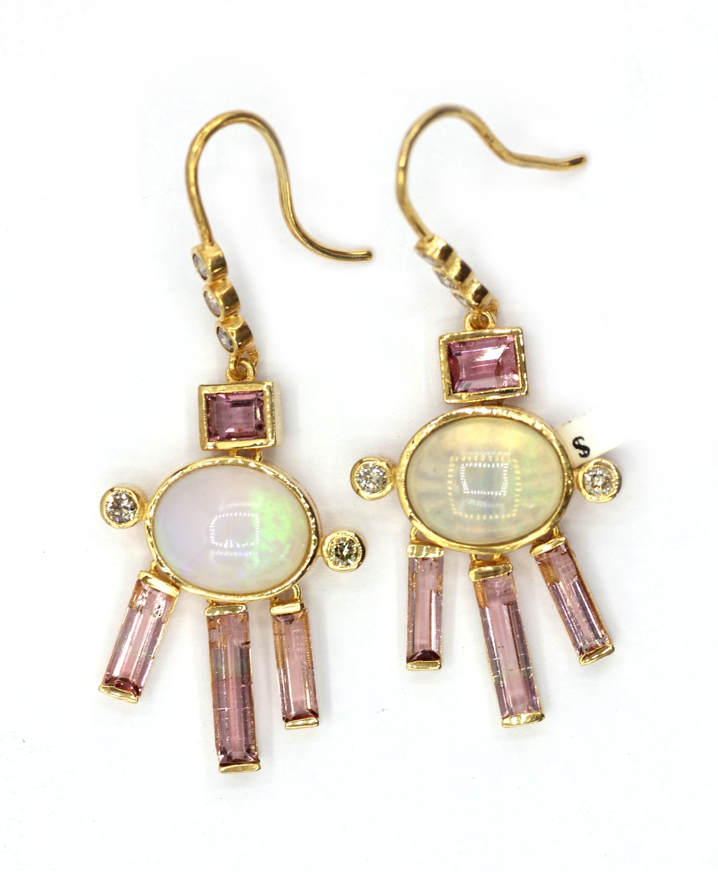 14k Solid Gold Diamond Earring