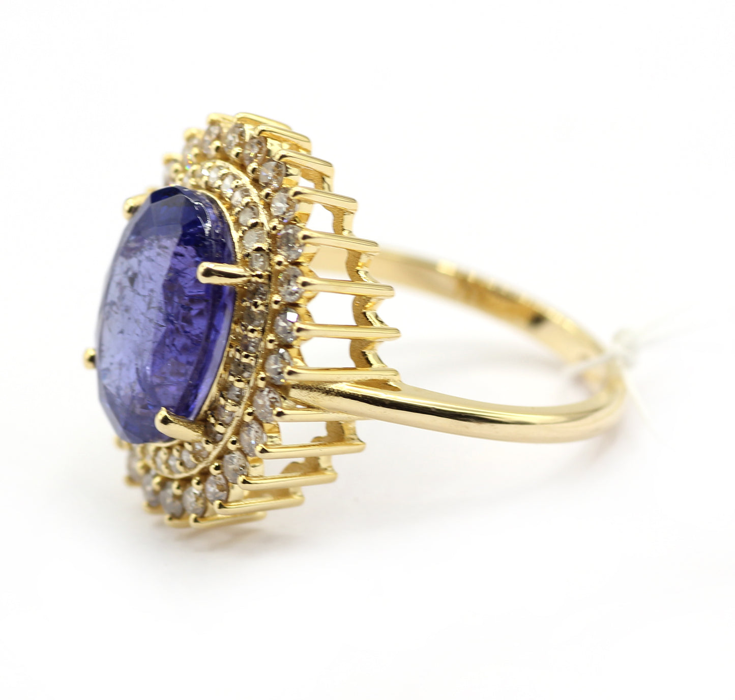 Tanzanite 14k Solid Gold Diamond Rings.