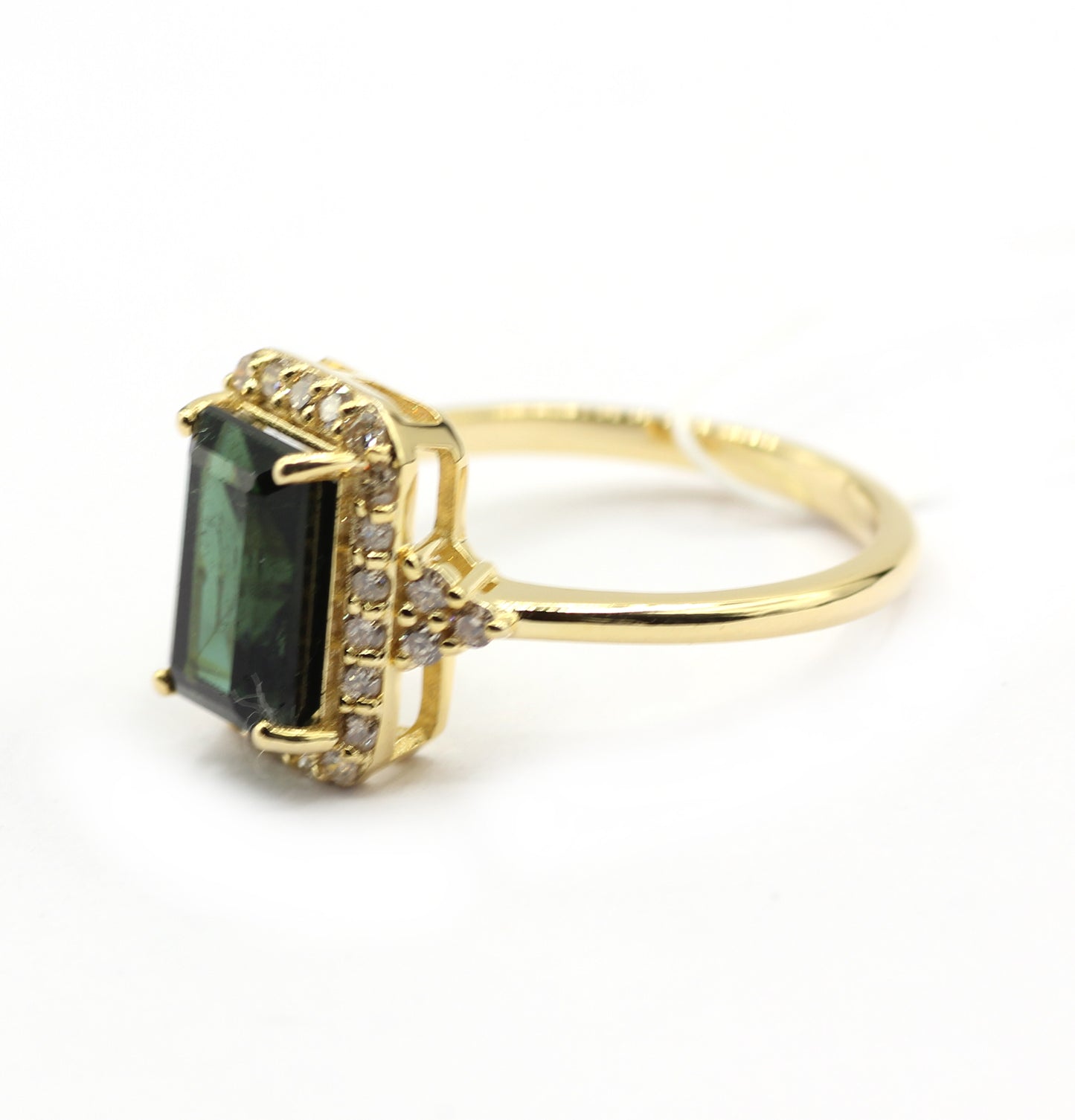 Emerald 14k Solid Gold Diamond Rings.