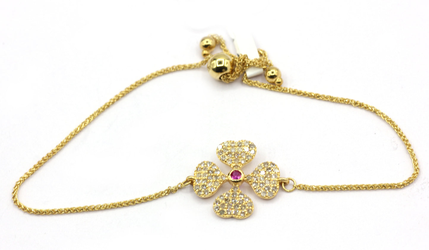 14k Solid Gold Diamond Bracelets