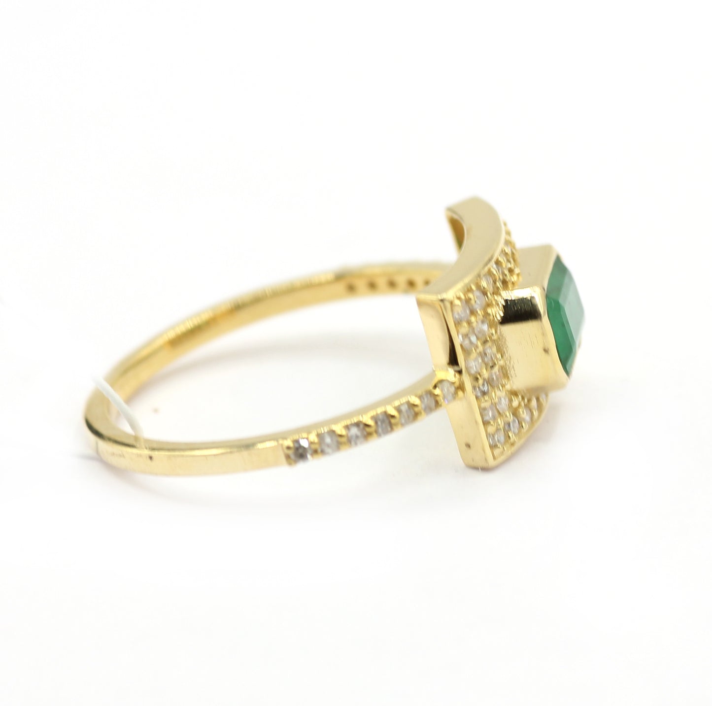 Emerald 14k Solid Gold Diamond Rings.