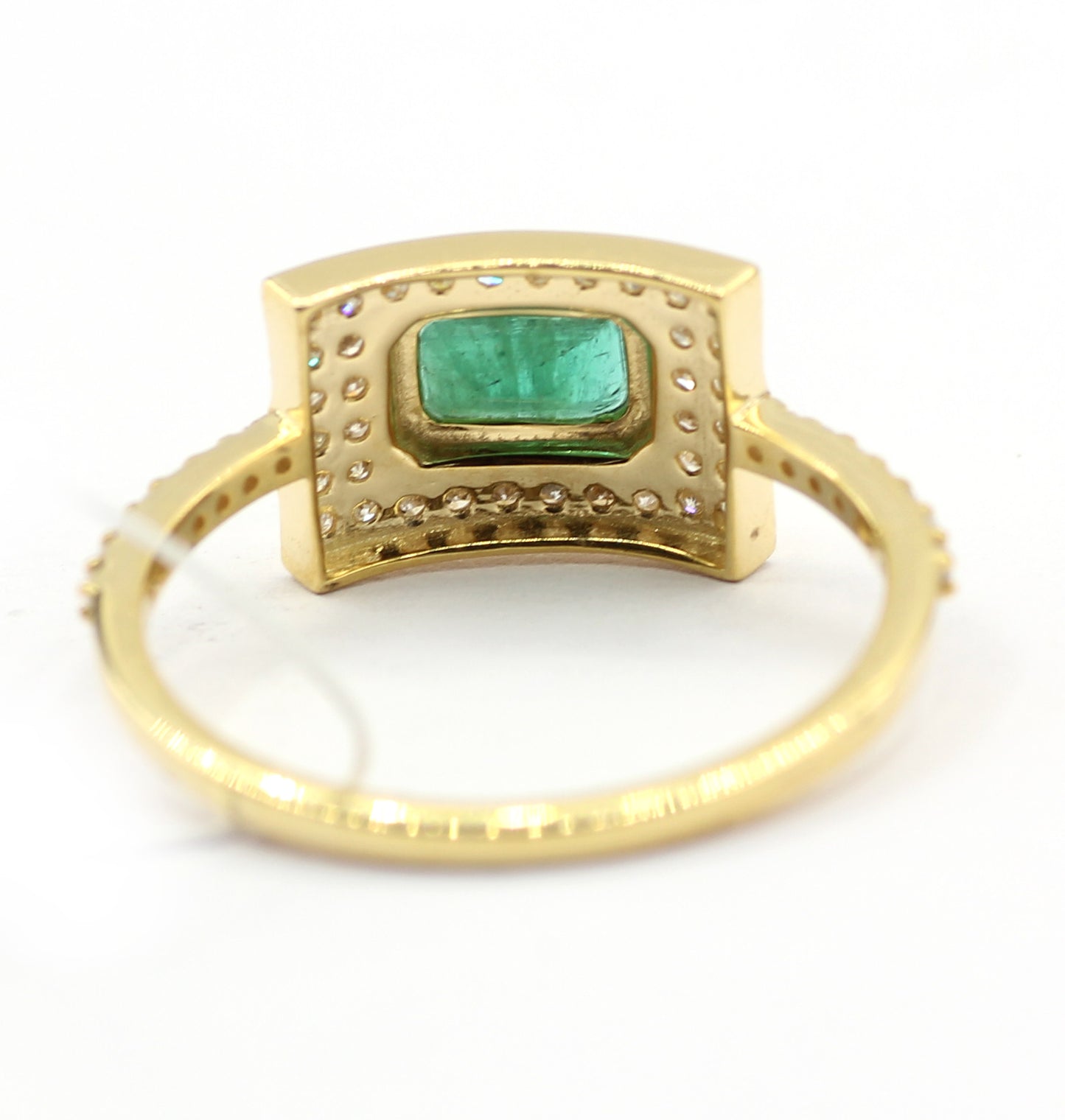 Emerald 14k Solid Gold Diamond Rings.