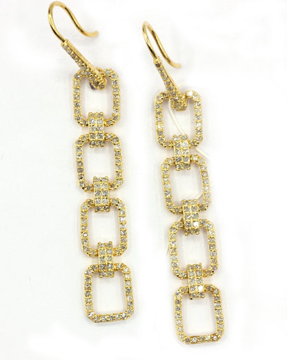 14k Gold Diamond Earring