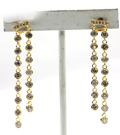 14k Gold Diamond Earring