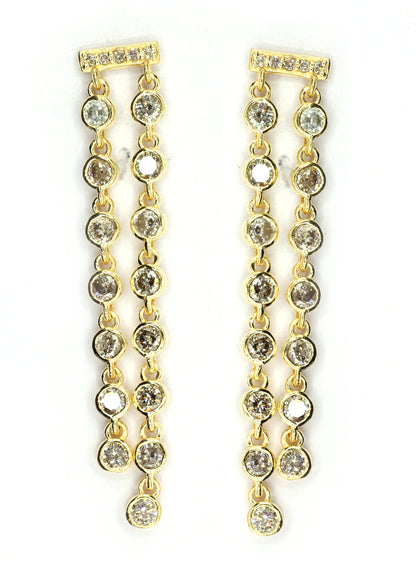 14k Gold Diamond Earring
