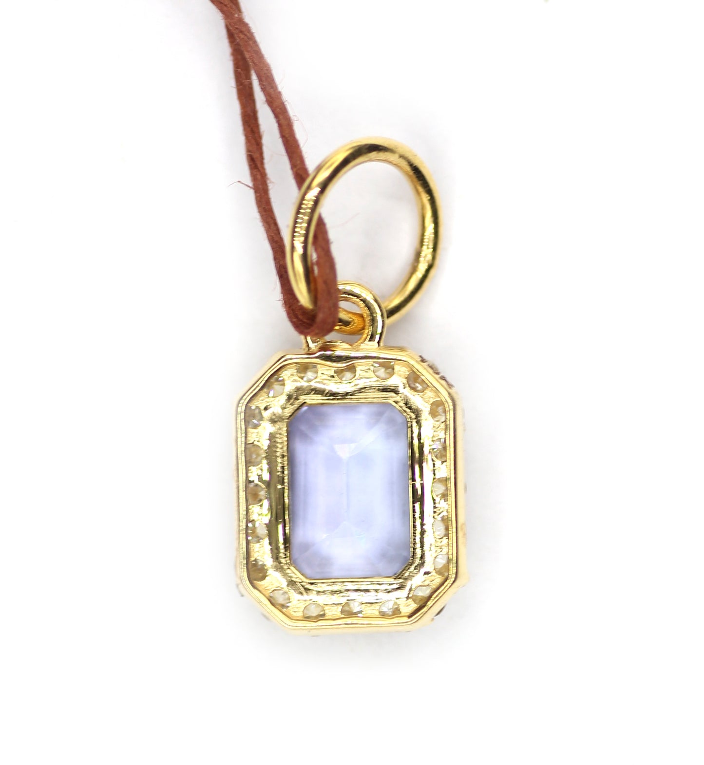 Tanzanite 14k Solid Gold Diamond Pendant