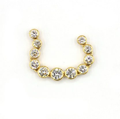 14k Solid Gold CVD Diamond Pendants
