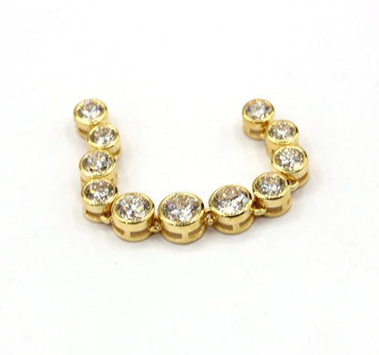 14k Solid Gold CVD Diamond Pendants