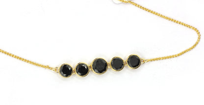 14k Solid Gold Black Diamond Bracelets