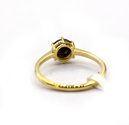 14k Solid Gold Black Diamond Rings
