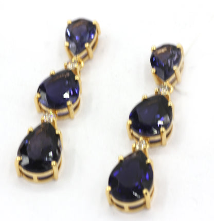 Kynite 14k Gold Diamond  Earring
