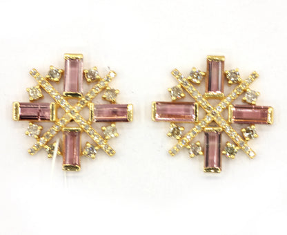14k Gold Diamond  Stud Earring