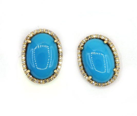 14k Gold Diamond  Stud Earring