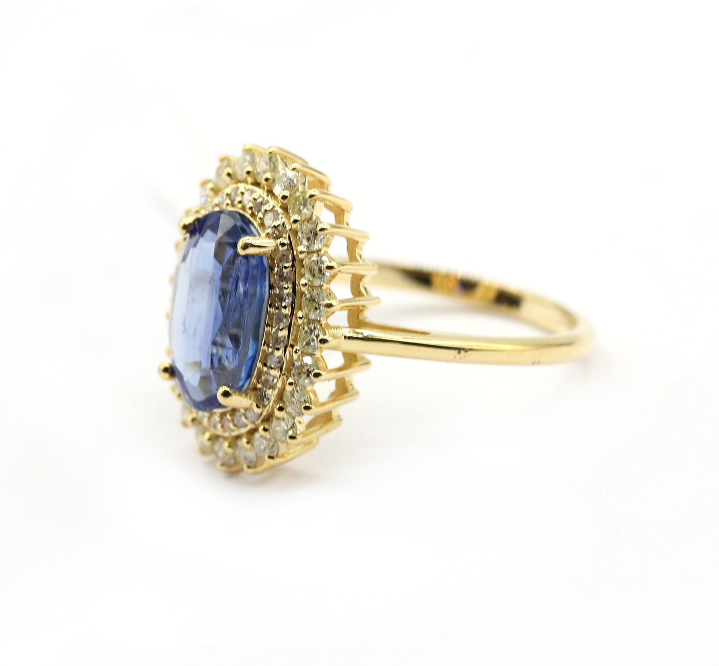 Tanzanite 14k Solid Gold Diamond Rings.