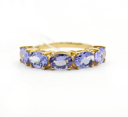 Tanzanite 14k Solid Gold Diamond Rings.