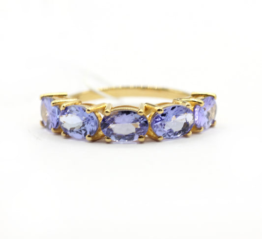 Tanzanite 14k Solid Gold Diamond Rings.
