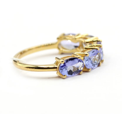 Tanzanite 14k Solid Gold Diamond Rings.