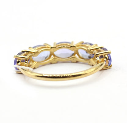 Tanzanite 14k Solid Gold Diamond Rings.