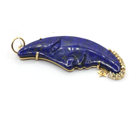 14k Solid Gold Diamond Pendants