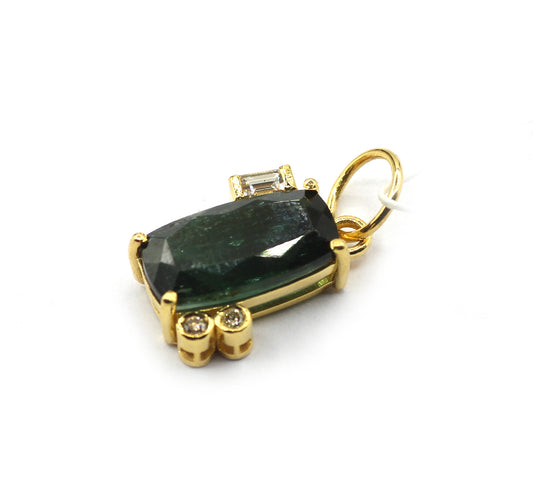 14k Solid Gold Diamond Pendants