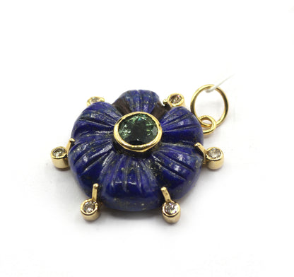 14k Solid Gold Diamond Pendants