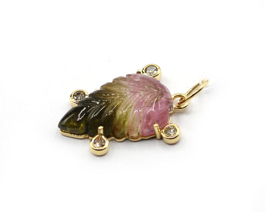 14k Solid Gold Diamond Pendants