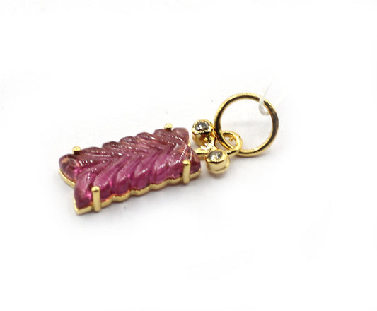 14k Solid Gold Diamond Pendants