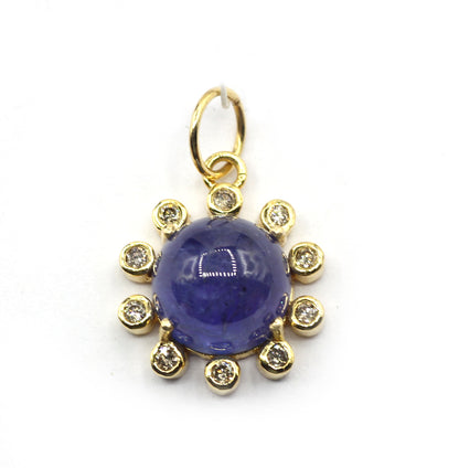 14k Solid Gold Diamond Pendants