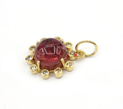 14k Solid Gold Diamond Pendants