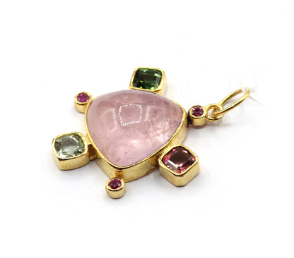 14k Solid Gold Diamond Pendants