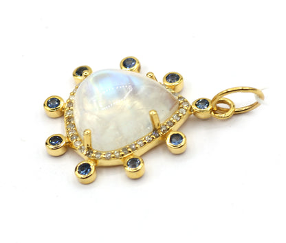14k Solid Gold Diamond Pendants