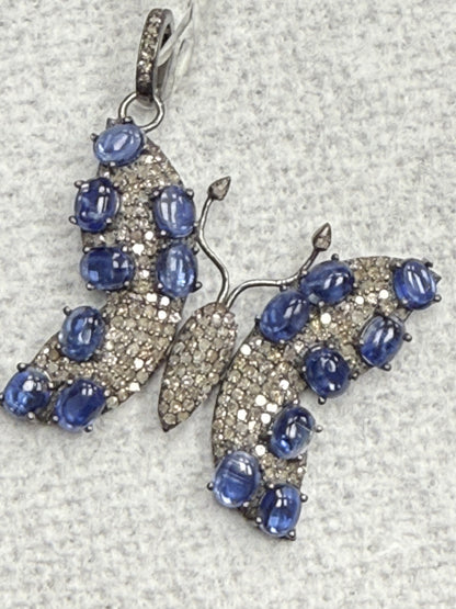 Butterfly Pave Diamond Pendant
