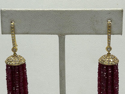 14k Solid Gold Diamond Earring