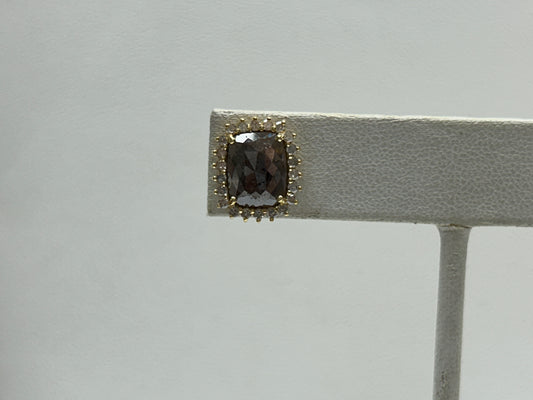 14k Solid Gold Diamond Earring