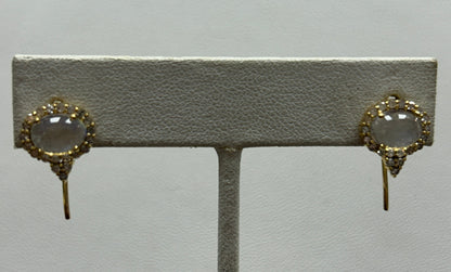 14k Solid Gold Diamond Earring